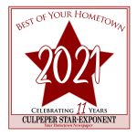 Best of your Hometown 2021 award badge